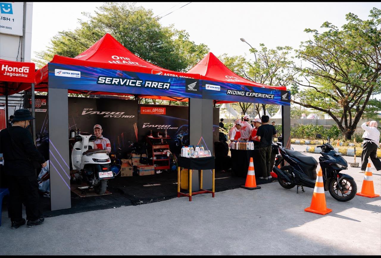 Ribuan Pengunjung Meriahkan Regional Public Exhibition New Honda Vario Evo 160 di Latihan Pestapora Makassar