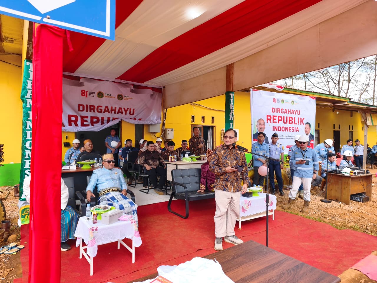Di Peringatan HUT ke-81 RI , Telkomsel Hadirkan BTS Baru di PT.Tiran Indonesia