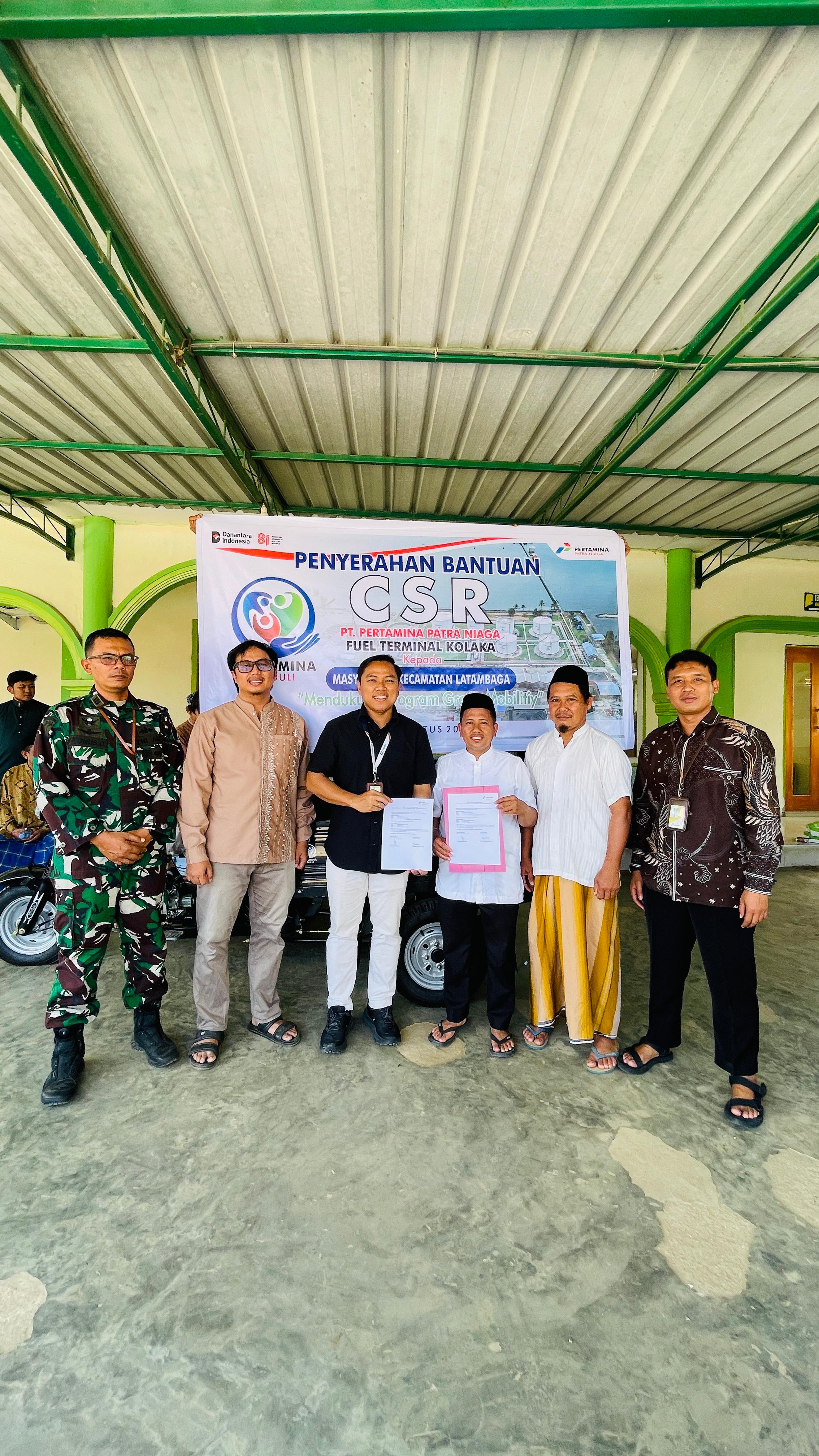 Pertamina Perkuat Pengelolaan Sampah di Kolaka melalui Bantuan Motor Tiga Roda